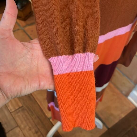 Charter Club Cashmere Striped Multicolor Midi Dress, size S - Picture 5 of 12